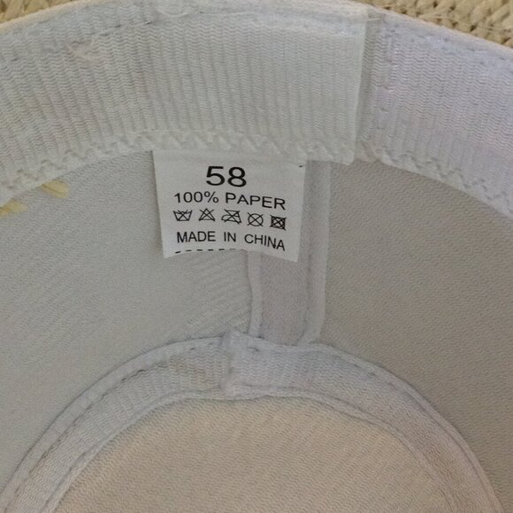 "Paper" Fedora, Ladies M/L: Fun, Beachwear, Resort, Summertime, Vacation ready - Picture 4 of 4